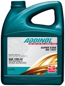 ADDINOL SUPER STAR MX 1547 - высокомощное моторное масло класса SAE 15W-40